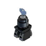 RS PRO Key Selector Switch - (1NO+1NC) 22.5mm Cutout Diameter 2 Positions