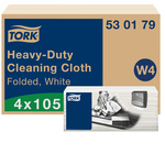 530179 | Tork 105 White Non Woven Fabric Cloths for use with Industrial Cleaning
