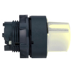 Schneider Electric ZB5 Series 2 Position Selector Switch Head, 22mm Cutout, White Handle
