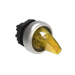 Lovato LPCSL12 Series 2 Position Selector Switch Head, 22mm Cutout, Yellow Handle