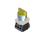 RS PRO Knob Selector Switch - (1NC/1NO) 30mm Cutout Diameter, Illuminated 2 Positions
