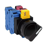 Idec Knob Selector Switch - (2NO - 1NC) 22.3mm Cutout Diameter 3 Positions