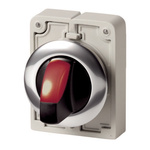Eaton Toggle Selector Switch - 30mm Cutout Diameter, Illuminated 3 Positions