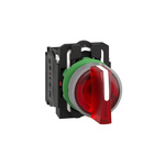 Schneider Electric Handle Selector Switch - (SPDT) 22mm Cutout Diameter, Illuminated 3 Positions