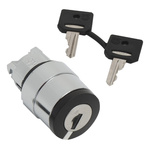 Schneider Electric Harmony XB5 Series 3 Position Selector Switch Head, 22mm Cutout, Black Handle