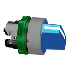 Schneider Electric Harmony XB5 Series 3 Position Selector Switch Head, 22mm Cutout, Blue Handle