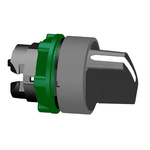 Schneider Electric Harmony XB5 Series 3 Position Selector Switch Head, 22mm Cutout, Black Handle