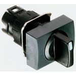 Schneider Electric Harmony XB6 Series 2 Position Selector Switch Head, 16mm Cutout, Black Handle