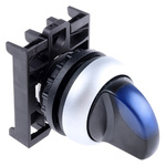 Eaton RMQ Titan Series 2 Position Selector Switch Head, 22mm Cutout, Blue Handle