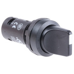 ABB Short Handle Black Selector Switch - 22mm Cutout Diameter 2 Positions