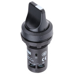 ABB Short Handle Black Selector Switch - (SPST) 22mm Cutout Diameter 2 Positions