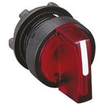 Schneider Electric Harmony XB5 Series 2 Position Selector Switch Head, 22mm Cutout, Red Handle