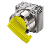 Siemens 3SB3 Series 3 Position Selector Switch Head, 22mm Cutout, Yellow Handle