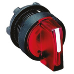 Schneider Electric Harmony XB5 Series 3 Position Selector Switch Head, 22mm Cutout, Red Handle