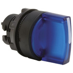 Schneider Electric Harmony XB5 Series 2 Position Selector Switch Head, 22mm Cutout, Blue Handle