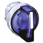 Schneider Electric Harmony XB4 Series 3 Position Selector Switch Head, 22mm Cutout, Blue Handle