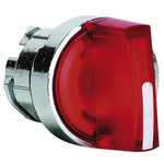 Schneider Electric Harmony XB4 Series 3 Position Selector Switch Head, 22mm Cutout, Red Handle