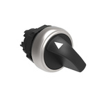 Lovato Platinum Series 2 Position Selector Switch Head, 22mm Cutout, Black Handle