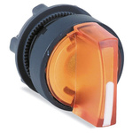 Schneider Electric Harmony XB5 Series 3 Position Selector Switch Head, 22mm Cutout, Orange Handle