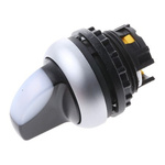 Eaton 2 Position Selector Switch Head, 22mm Cutout, Black Handle