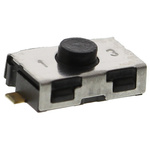IP50 Black Button Tactile Switch, SPST 10 mA @ 32 V dc 0.8mm Surface Mount