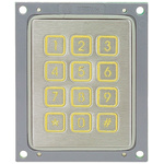 APEM IP65 12 Key Stainless Steel Keypad