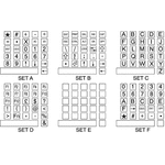 Storm Keypad Legend Sheet 70F00102 for 700, 700 Series, 900 Series