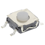 IP67 Button Tactile Switch, SPST 50 mA 0.9mm Surface Mount