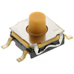 IP67 Button Tactile Switch, SPST 50 mA @ 32 V dc 2.6mm Surface Mount