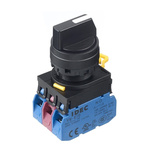 Idec Selector Switch - (DPDT) 22mm Cutout Diameter, Illuminated 3 Positions