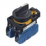 Idec Spring Return Selector Switch - (DPST) 22mm Cutout Diameter 3 Positions