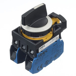 Idec Spring Return Selector Switch - (DPST) 22mm Cutout Diameter 3 Positions