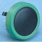 IP65 Black Button Tactile Switch, SPST 80 mA