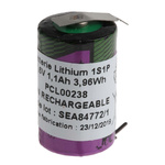 SL-750/PR | Tadiran Lithium Thionyl Chloride 3.6V 1/2 AA Battery