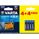 AAA4+4 VARTA RS | Varta Alkaline AAA Battery 1.5V, 8 Pack