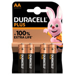 AA +/PWR P4 RS | Duracell Plus Power Alkaline AA Batteries 1.5V