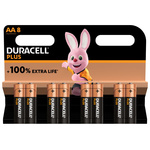 AA +/PWR P8 RS | Duracell Plus Power Alkaline AA Batteries 1.5V