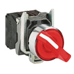 Schneider Electric Handle Selector Switch - (1NO+1NC) 22mm Cutout Diameter, Illuminated 2 Positions