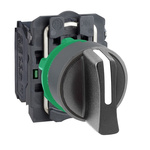 Schneider Electric Handle Selector Switch - (2NO) 22mm Cutout Diameter 3 Positions