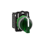 Schneider Electric Handle Selector Switch - (SPDT) 22mm Cutout Diameter, Illuminated 3 Positions