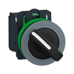Schneider Electric Handle Selector Switch - (1NO+1NC) 30.5mm Cutout Diameter 2 Positions