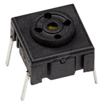 IP67 Black Tact Switch, SPST 50 mA @ 24 V dc
