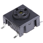 IP67 Black Tact Switch, SPST 50 mA @ 24 V dc