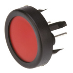 Red Tactile Switch, SPST 125 mA @ 48 V dc