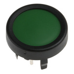 Green Tactile Switch, SPST 125 mA @ 48 V dc