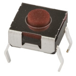 Brown Button Tactile Switch 50 mA @ 12 V dc