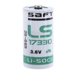 LS 17330 | Saft Lithium Thionyl Chloride 3.6V, 2/3 A Battery