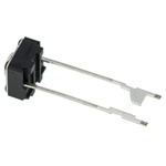 Grey Plunger Tactile Switch, SPST 50 mA @ 24 V dc 0.9mm Through Hole