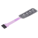 APEM 4 Key Illuminated Membrane Keypad