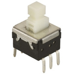 Yellow Lever Tactile Switch, DPDT 200 mA @ 14 V dc Through Hole